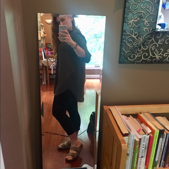 LUSH Olive Green Blouse- Size L - Picture 7 of 7